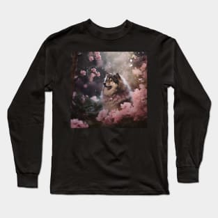 Finnish Lapphund In A Forest Long Sleeve T-Shirt